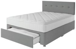 Airspring - Dalham 800 Memory 1 Drawer Grey - Divan - Double